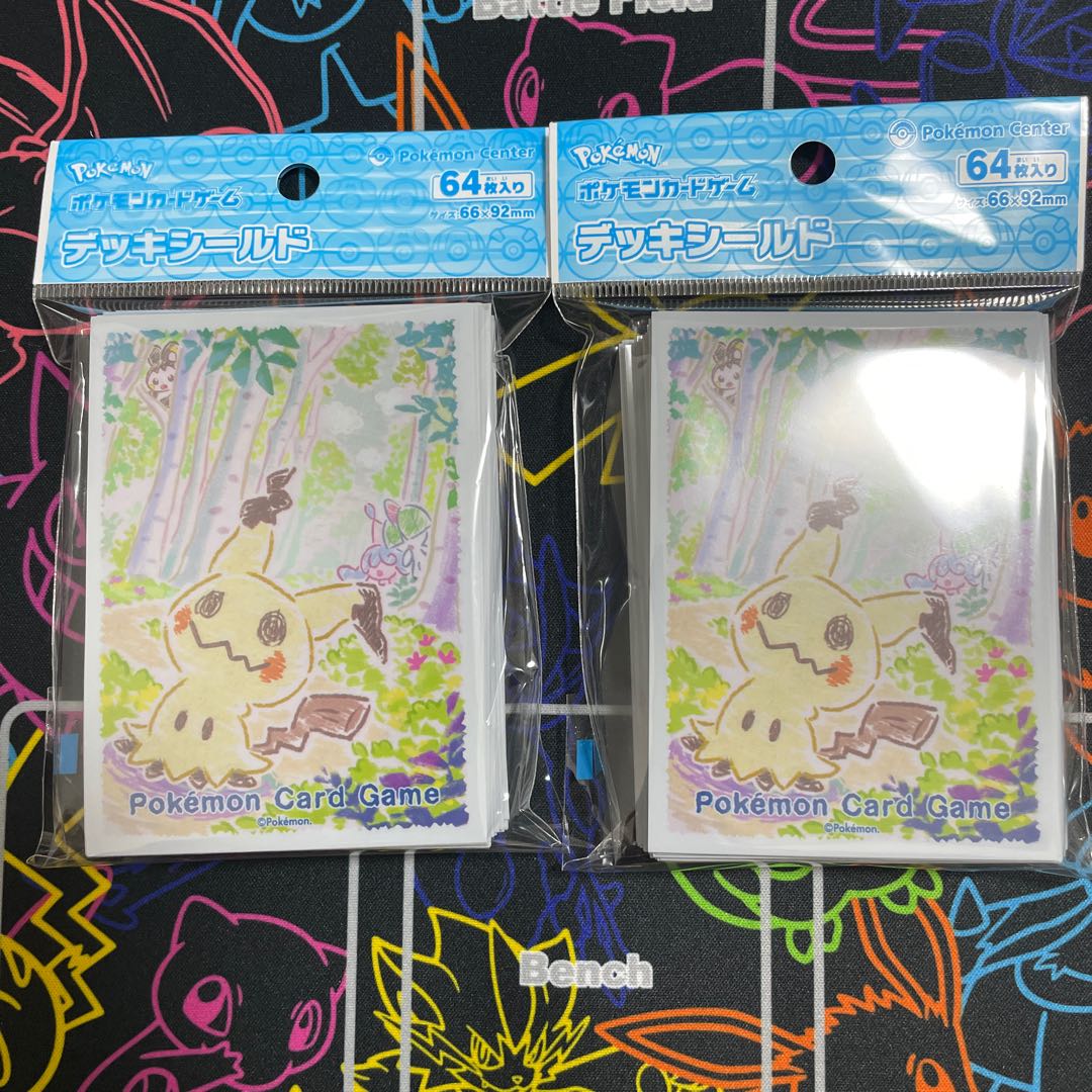 ポケカ クレヨン ミミッキュ デッキシールド スリーブ　2個セット