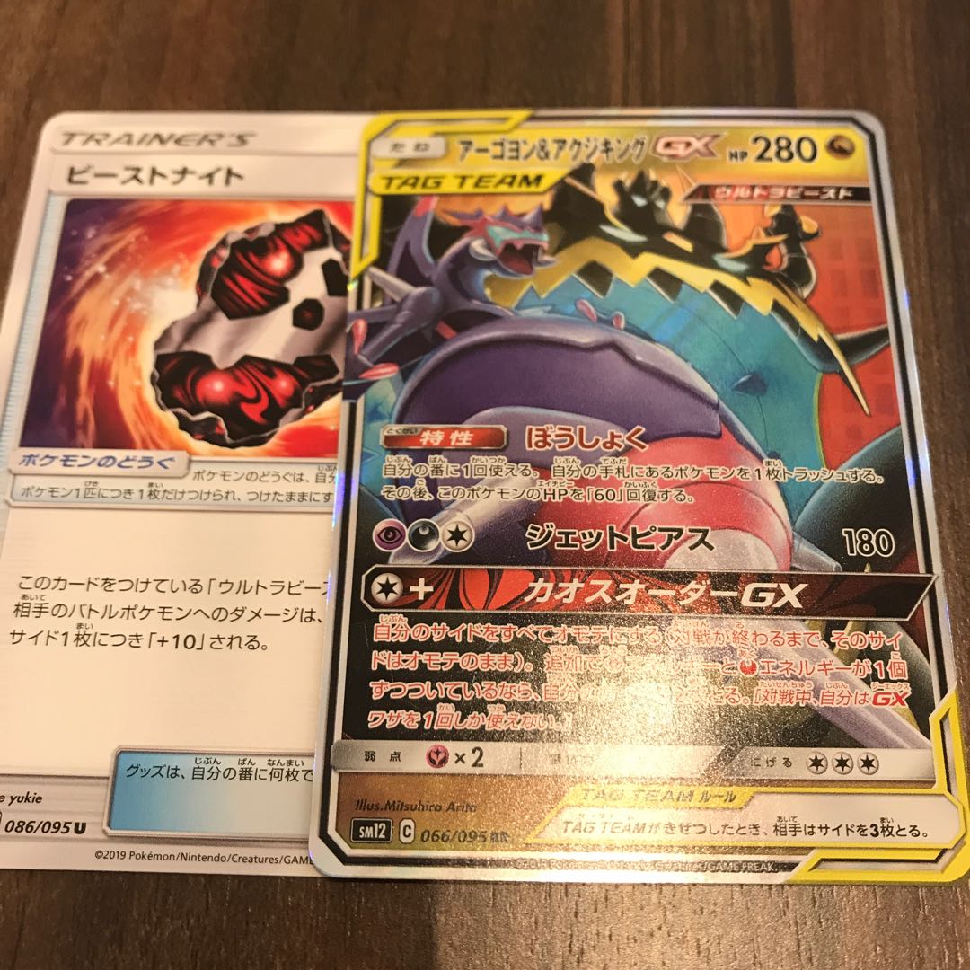 アーゴヨン&アクジキングGX ビーストナイト