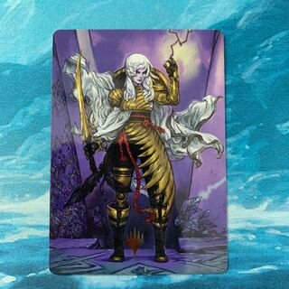 MTG art card, foil stamping, wandering emperor