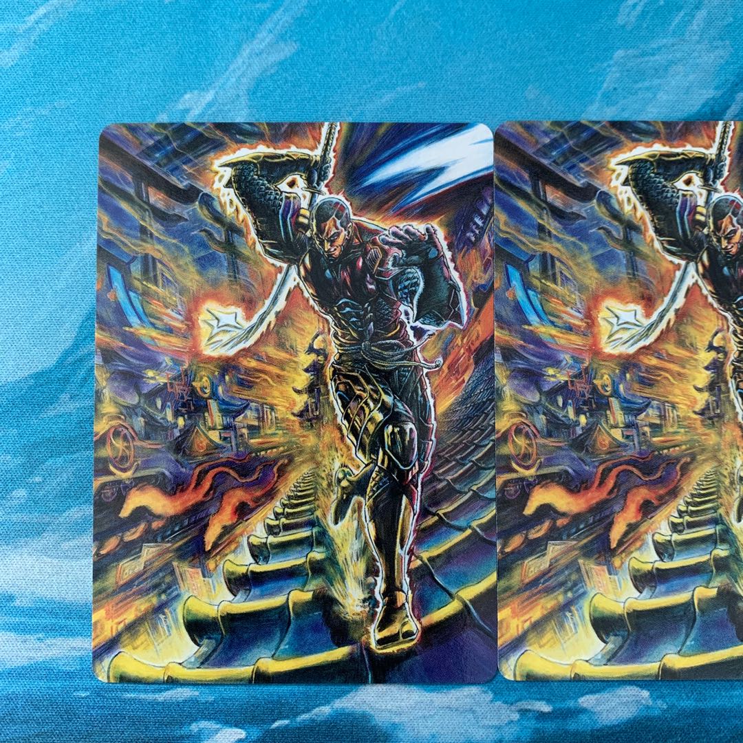 MTG 3枚 アートカード 漆月魁渡