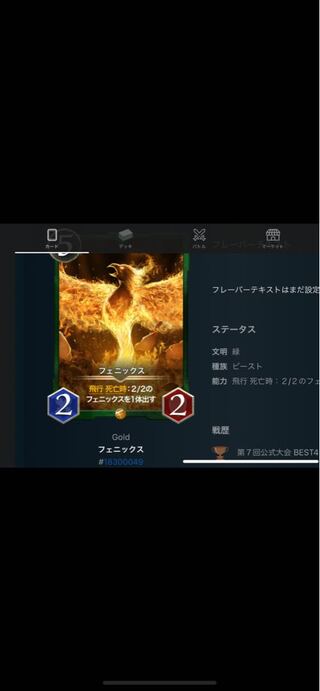 第7回公式大会ベスト4 フェニックス