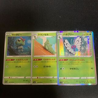 Caterpie Metapod Butterfree Evolution Set Adaptive Evolution 1枚