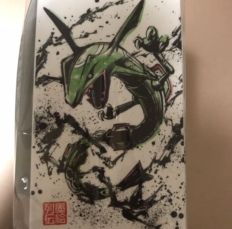 新品 ポケモンカード デッキケース 墨絵列伝 ピカチュウ&レックウザ