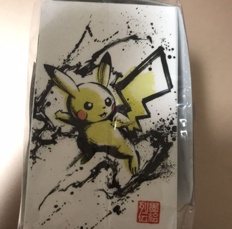 新品 ポケモンカード デッキケース 墨絵列伝 ピカチュウ&レックウザ