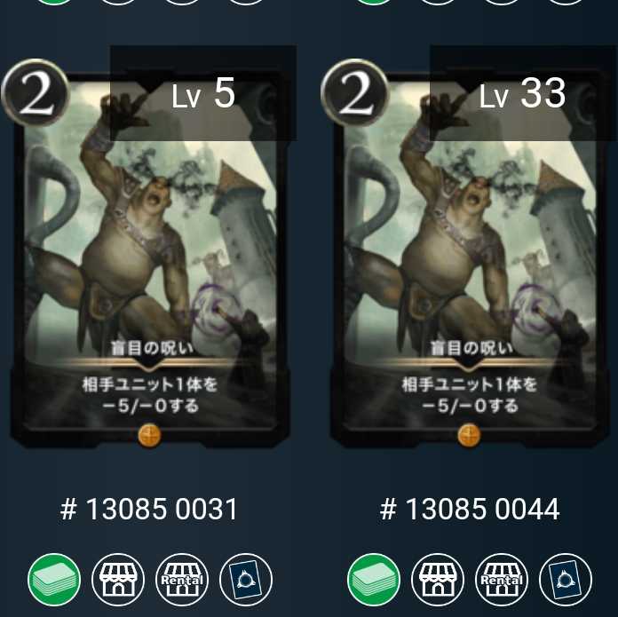 (2枚セット)盲目の呪い