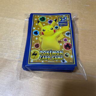 ピカチュウ  25周年　デッキシールド　スリーブ　64枚　中古品