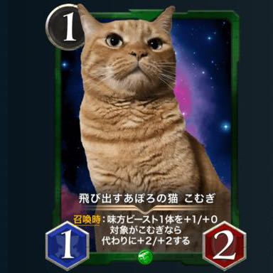 ［Lv.34 2枚セット］飛び出すあぽろの猫　こむぎ