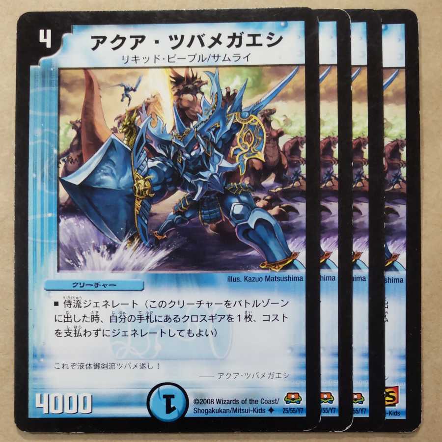 Aqua Tsubamegaeshi 4 pieces with scars