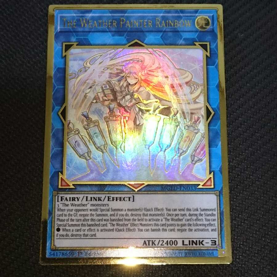 Yu-Gi-Oh The Weather Painter Rainbow Premium Gold Pre-Gol English Version