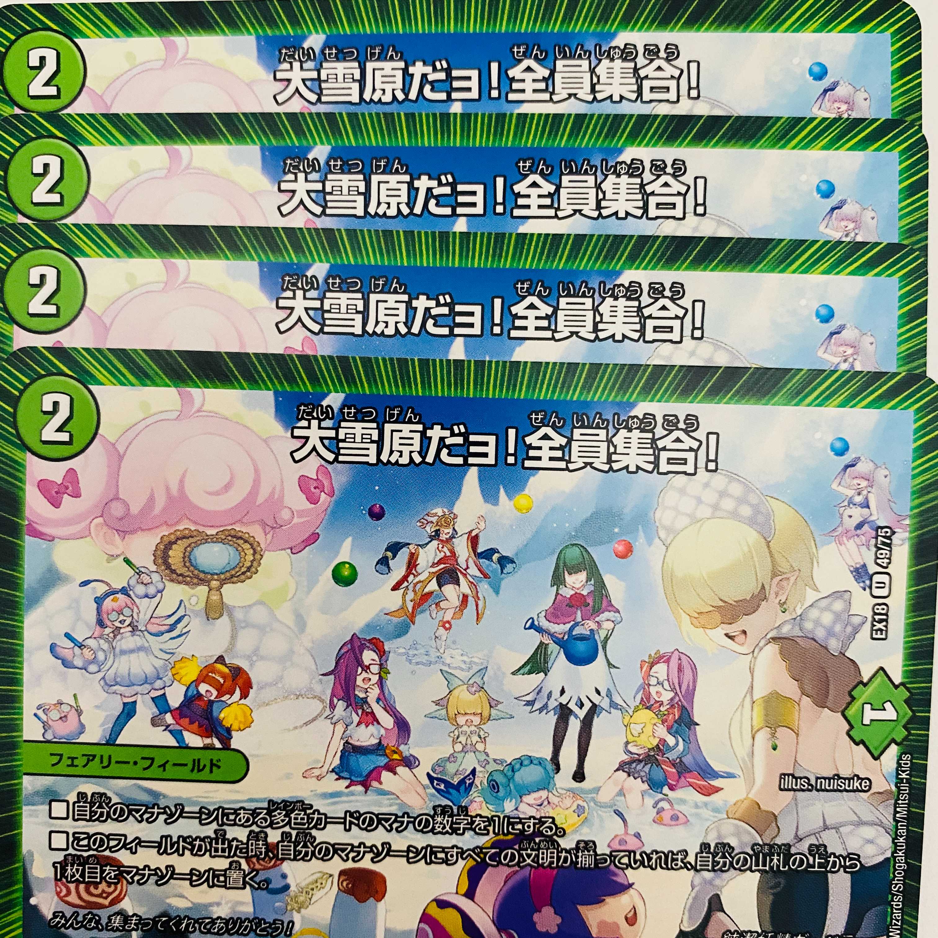 The Great Snowfield! All together!　4 copies DM-EX18-49