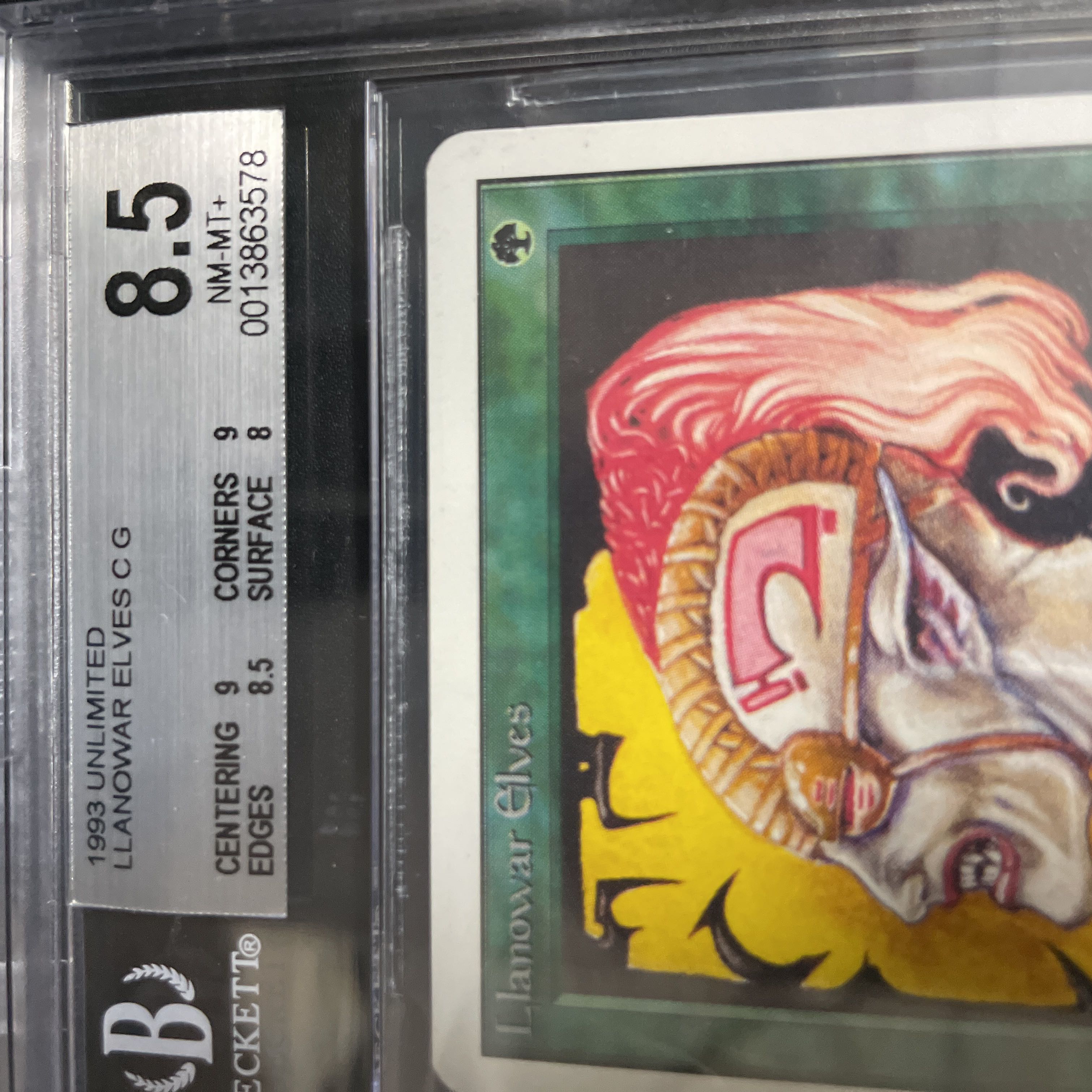 Llanowar Elves/Llanowar Elves 2ED BGS8.5