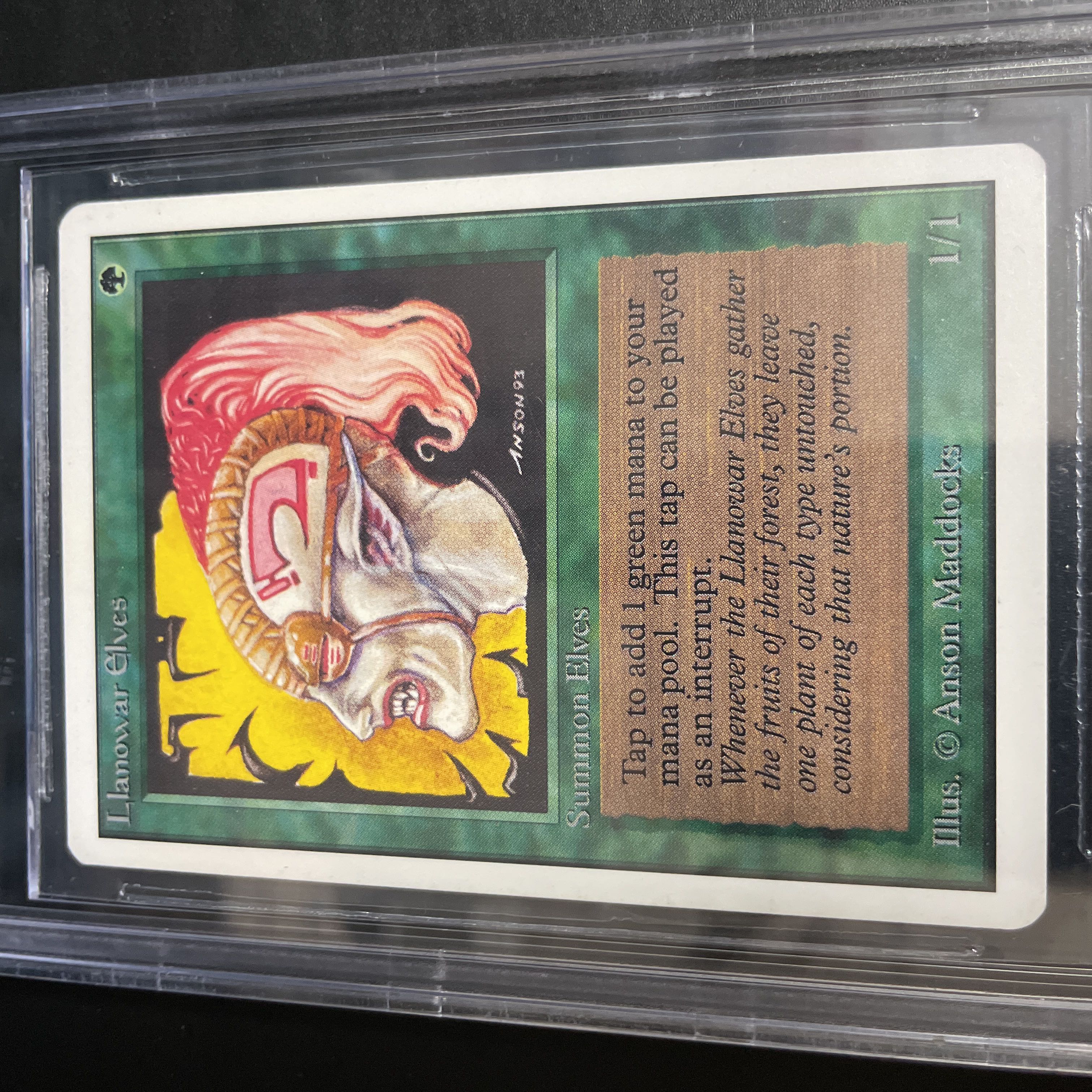 Llanowar Elves/Llanowar Elves 2ED BGS8.5