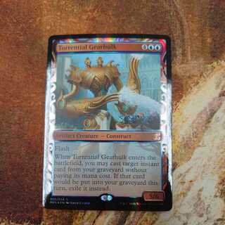 【Foil】奔流の機械巨人 英語 (BA) 奔流の機械巨人/Torrential Gearhulk《日本語》【CMM】