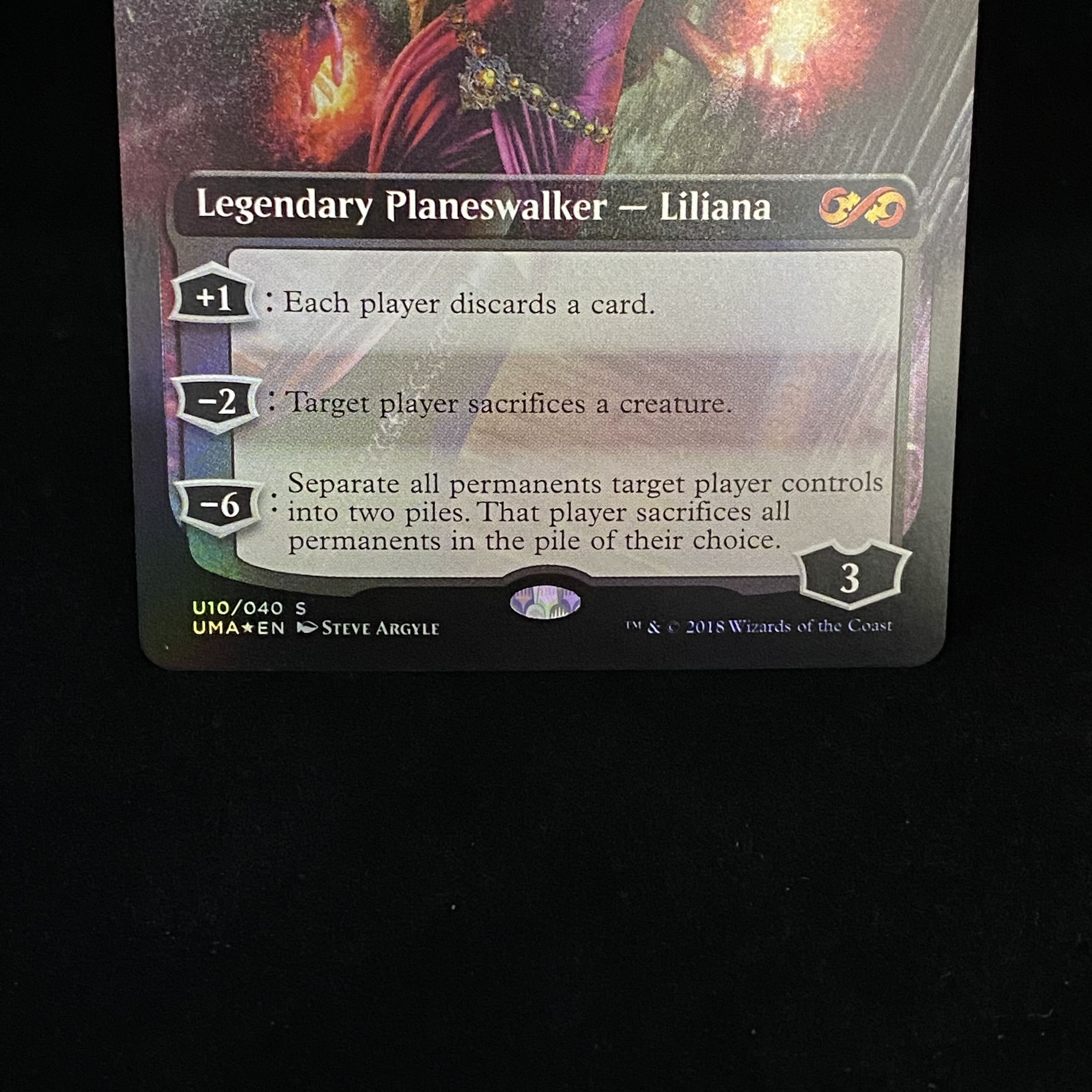 ヴェールのリリアナ foil UBT トッパー 英語版 1枚