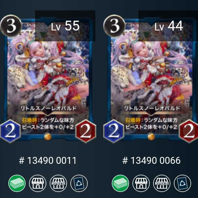 (2枚セット)リトルスノーレオパルド