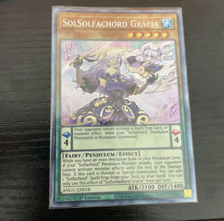 遊戯王　英版　ソドレミコード・グレーシア CR  1st ANGU-EN018