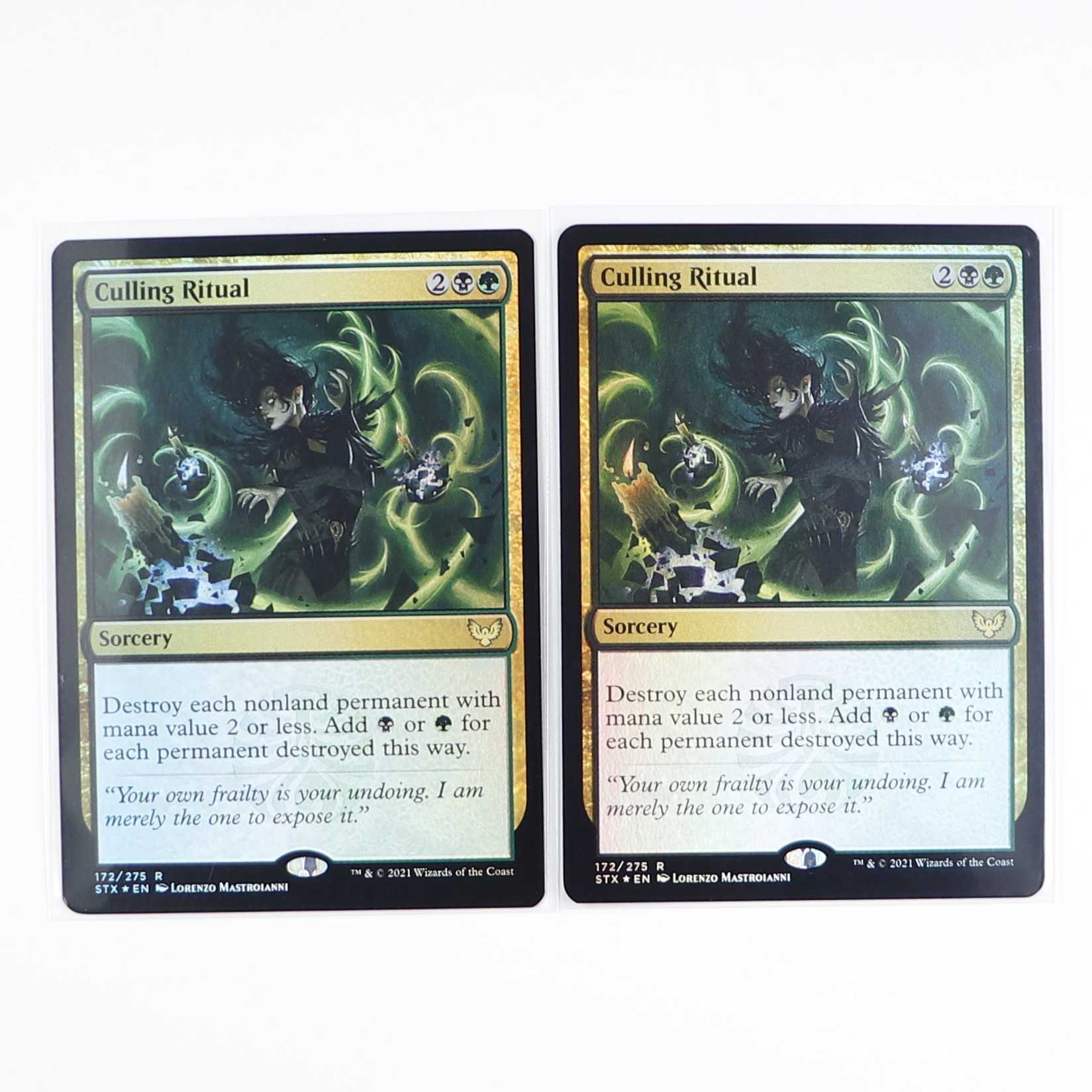 English Culling Ritual Foil Set of 2