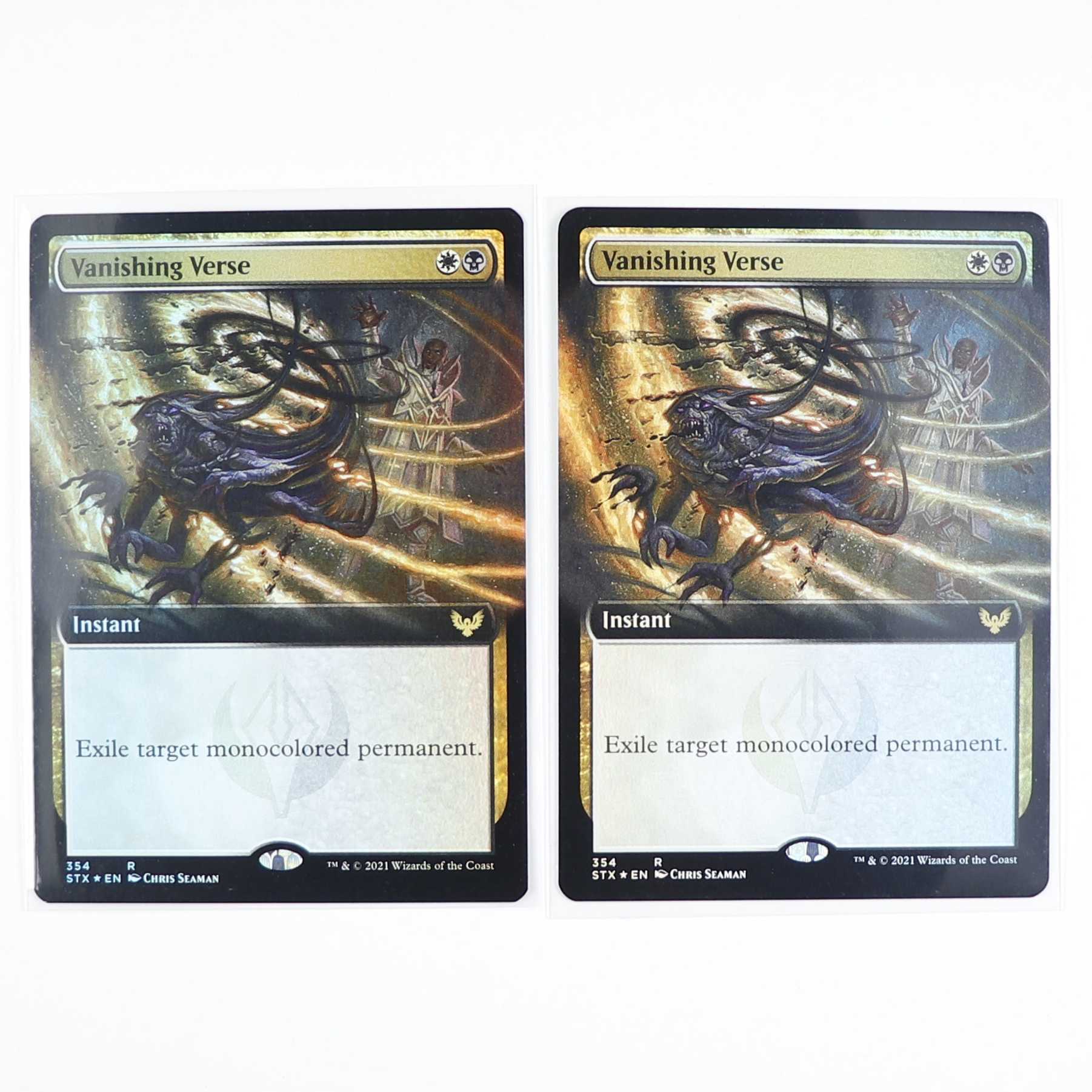 Vanishing Verse Rare 354/275 Strixhaven: Institute of Magic English Foil Set of 2