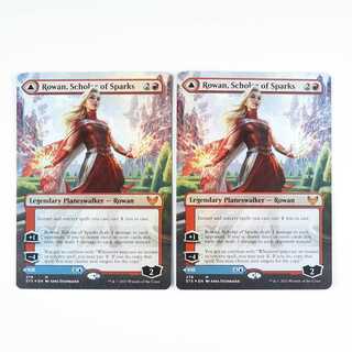 英語 火花の学者、ローアン 拡張アート Foil 2枚セット