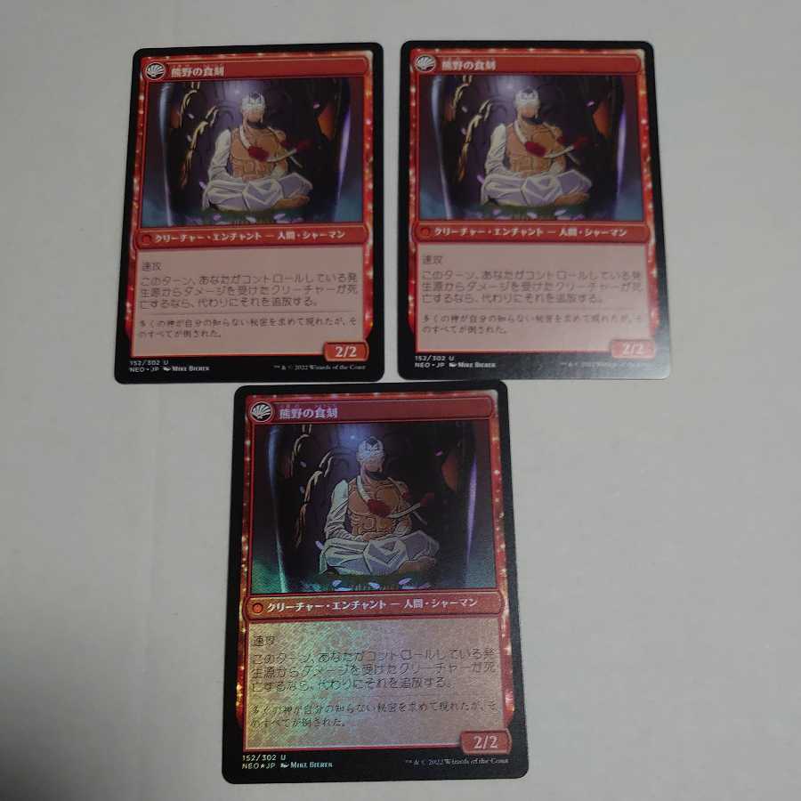Kumano and Kugaku Zan no Confrontation 3-card set, 2 normal & 1 FOIL.