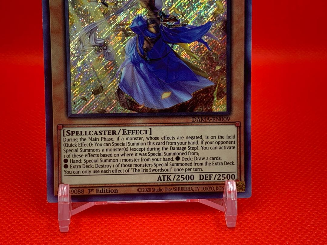 Yu-Gi-Oh English The Iris Swordsoul 1st Secret Rare DAMA-EN009