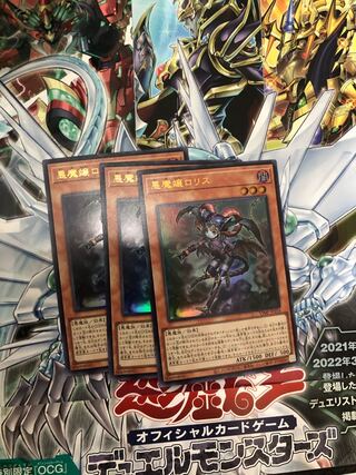 Yu-Gi-Oh Darkness Demon Mistress Ro Squirrel 3-card set, VJump May 2022 issue supplement.