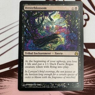 MTG《苦花/Bitterblossom》[MOR] レア 英語版