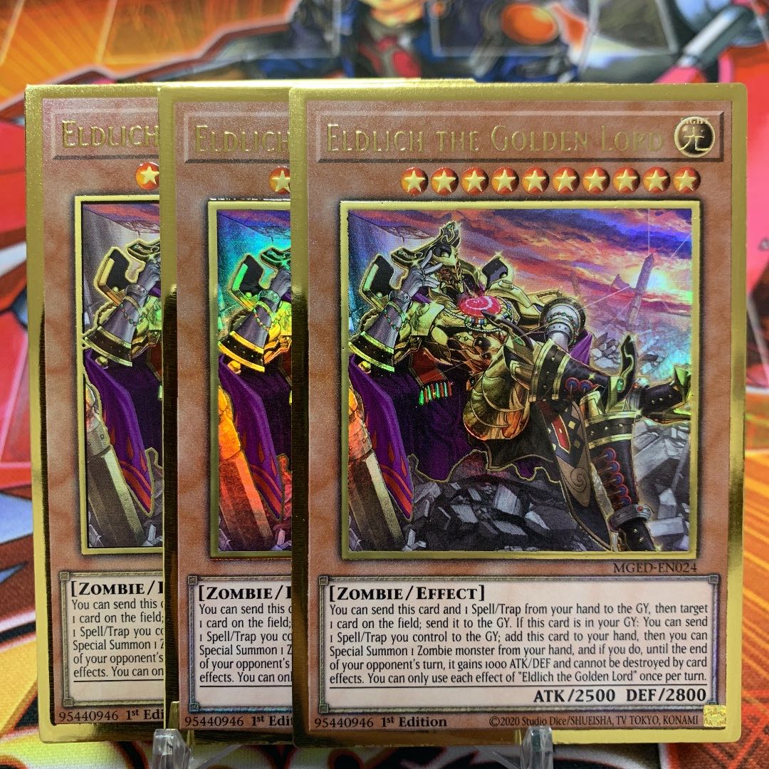 Yu-Gi-Oh [English Version] Eldlich the Golden Lord Pre-Gol Set of 3