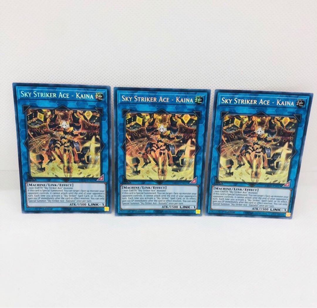 Yu-Gi-Oh! English Sky Striker Ace - Kaina Prismatic Secret Rare 3 copies