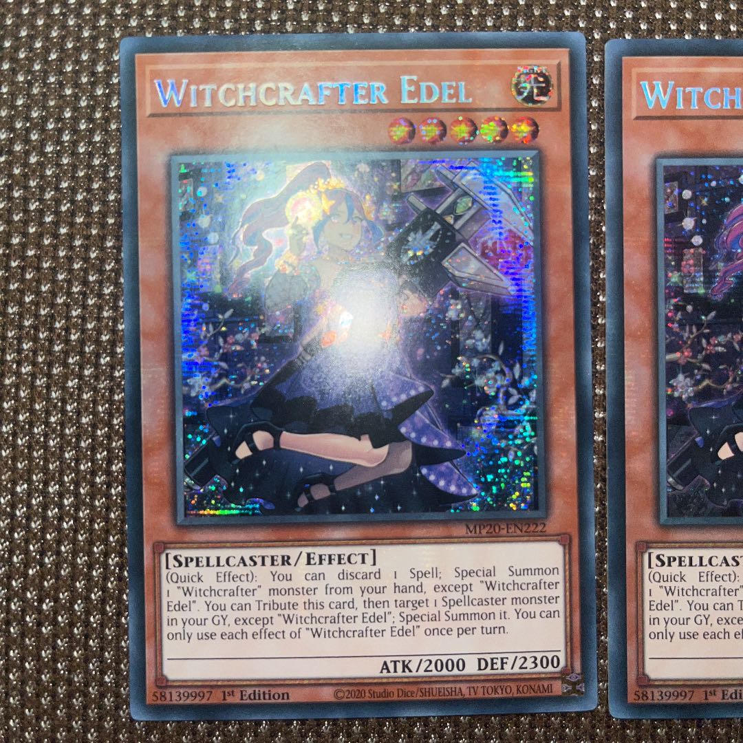 Yu-Gi-Oh Witchcrafter Edel EU version (English) Siku 1st 3 copies