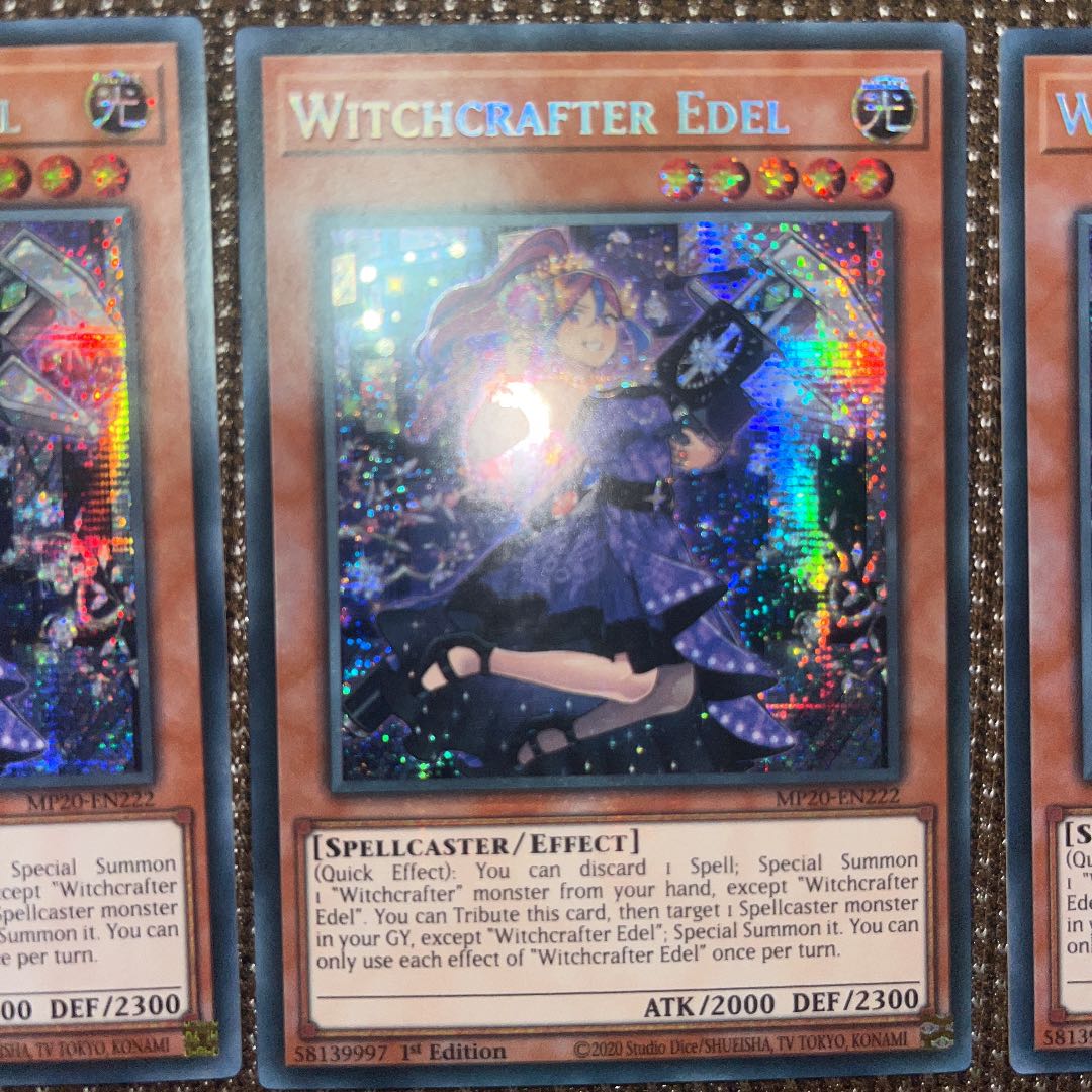 Yu-Gi-Oh Witchcrafter Edel EU version (English) Siku 1st 3 copies