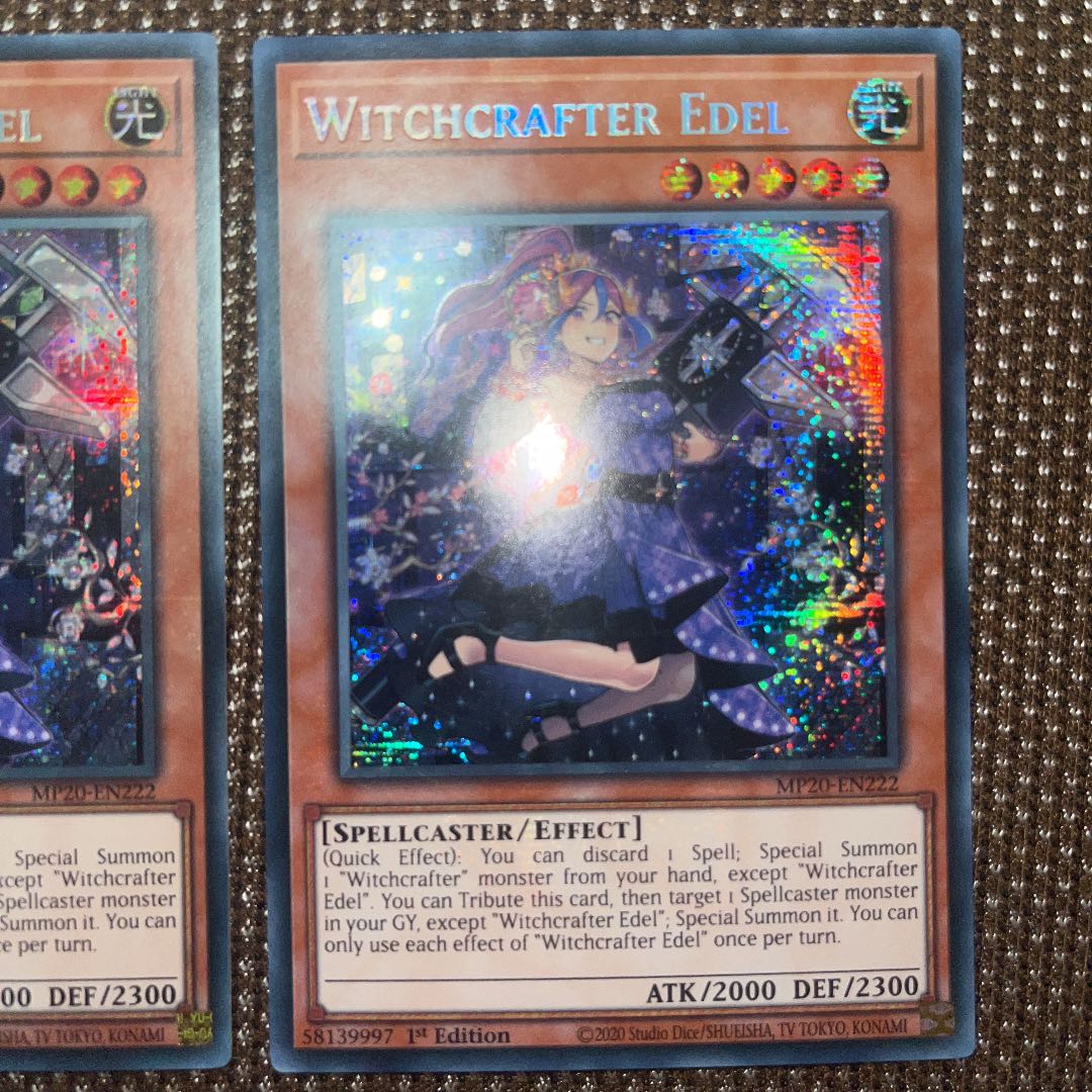 Yu-Gi-Oh Witchcrafter Edel EU version (English) Siku 1st 3 copies