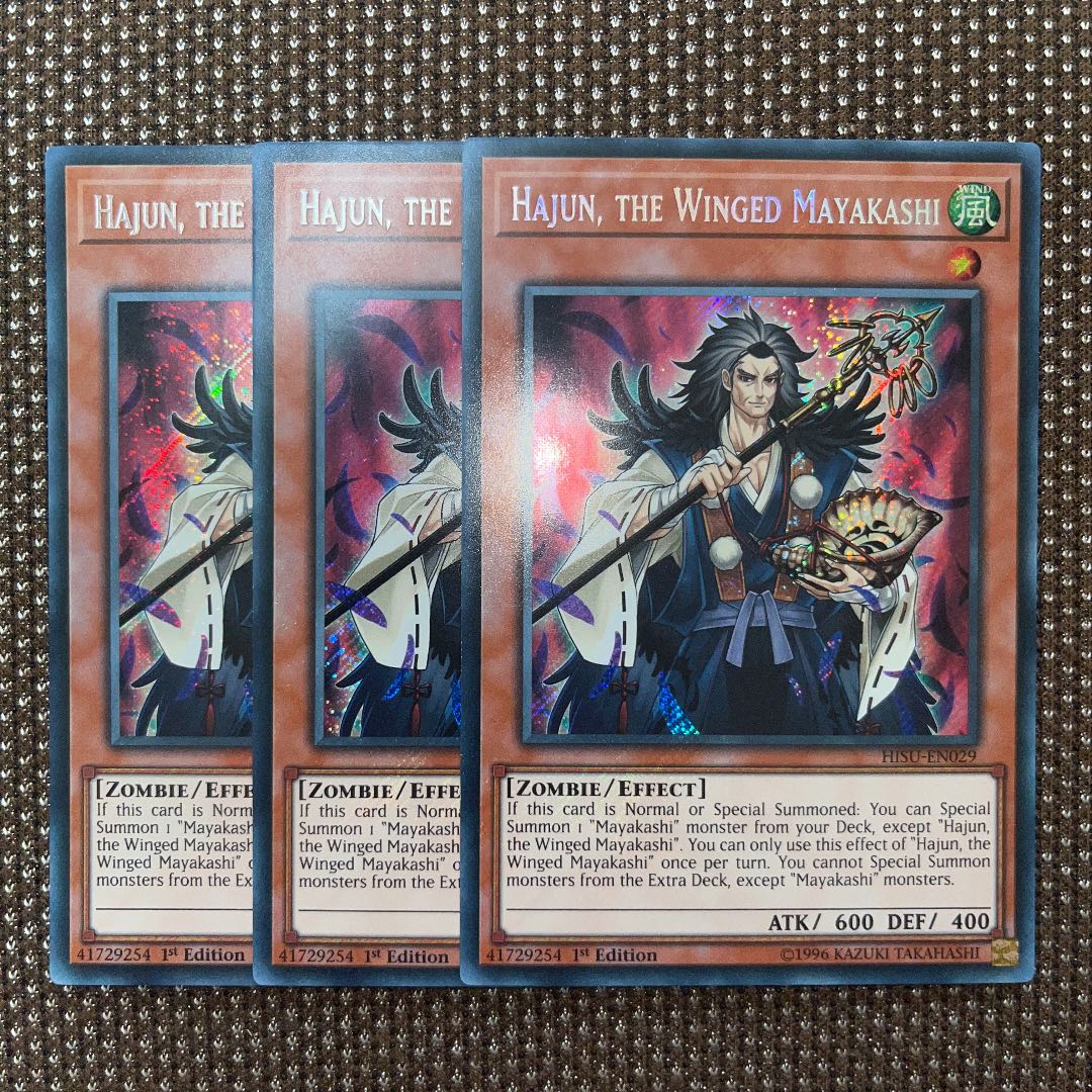 Yu-Gi-Oh Hajun, the Winged Mayakashi EU Version (English) Siku 1st 3 copies