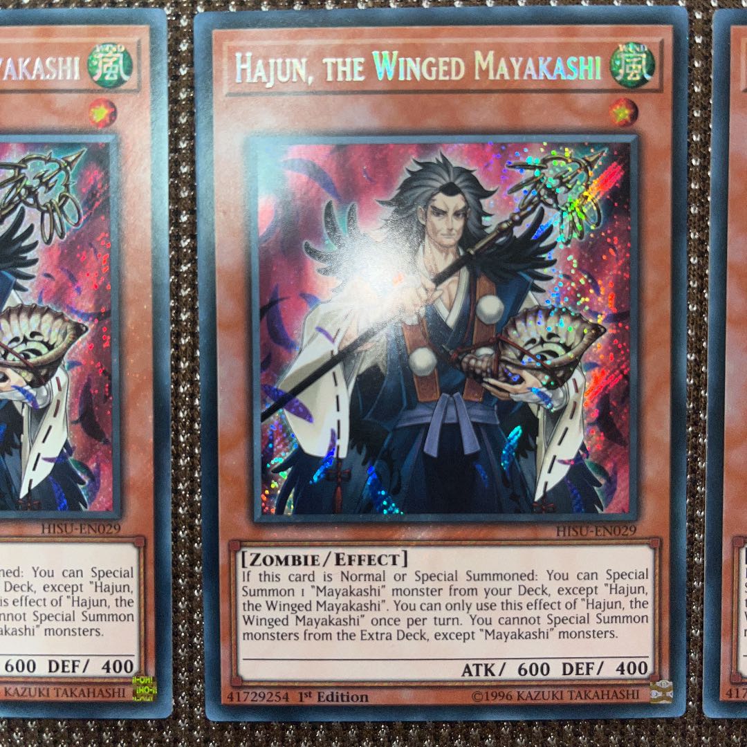 Yu-Gi-Oh Hajun, the Winged Mayakashi EU Version (English) Siku 1st 3 copies