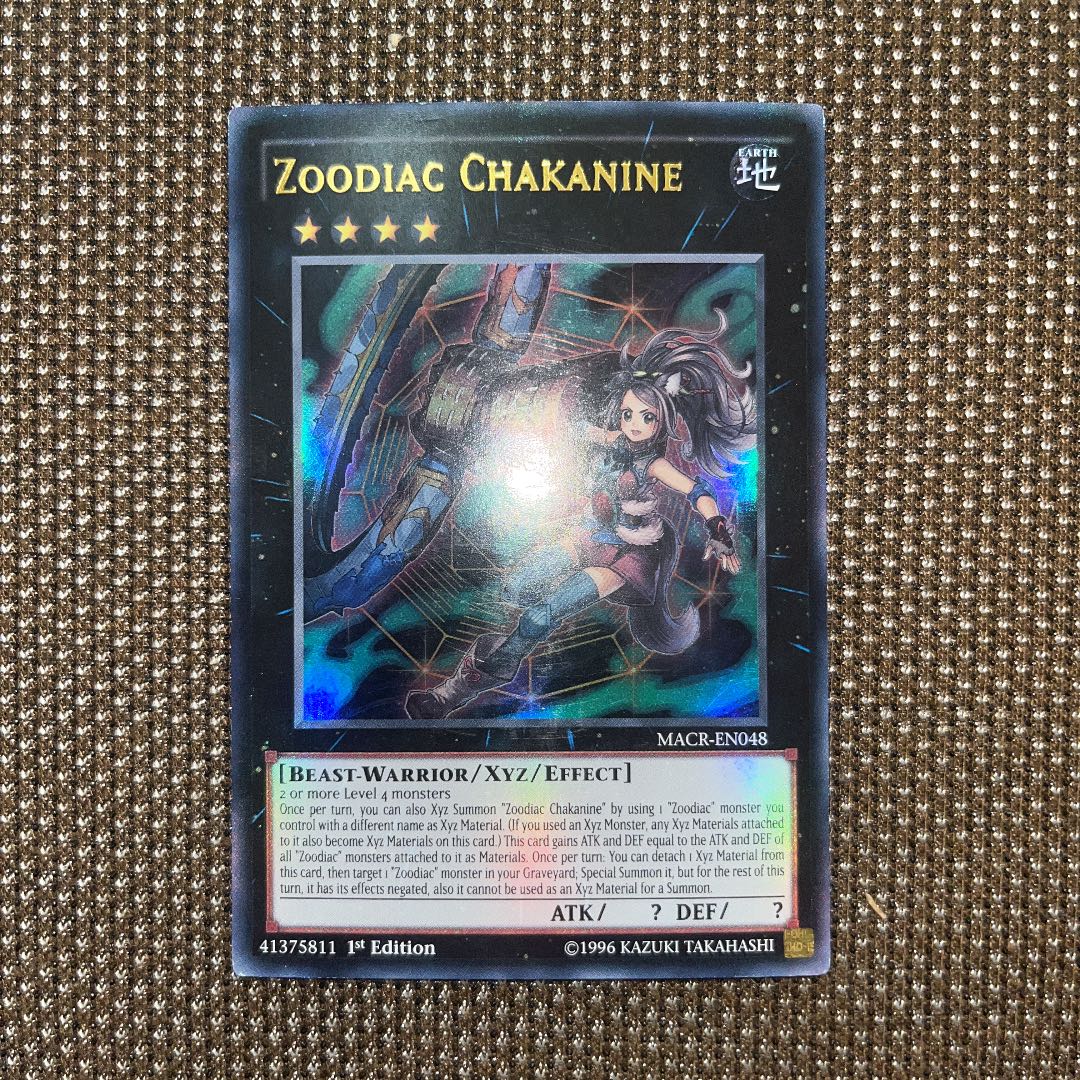 Yu-Gi-Oh Zoodiac Chakanine EU Version (English) Ultra 1st 1 copy