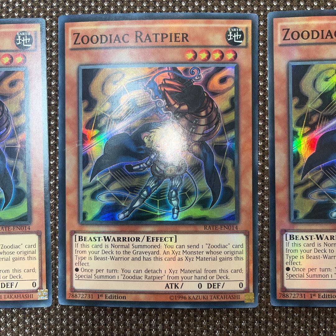 Yu-Gi-Oh Zoodiac Ratpier EU Version (English) Super 1st 3 copies