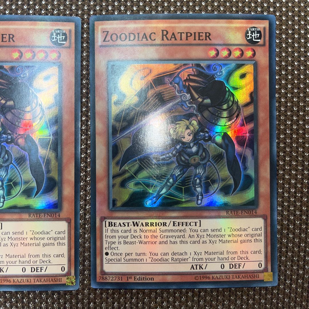 Yu-Gi-Oh Zoodiac Ratpier EU Version (English) Super 1st 3 copies