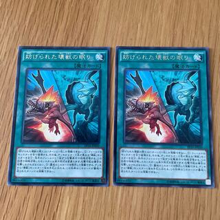 妨げられた壊獣の眠り レア　2枚