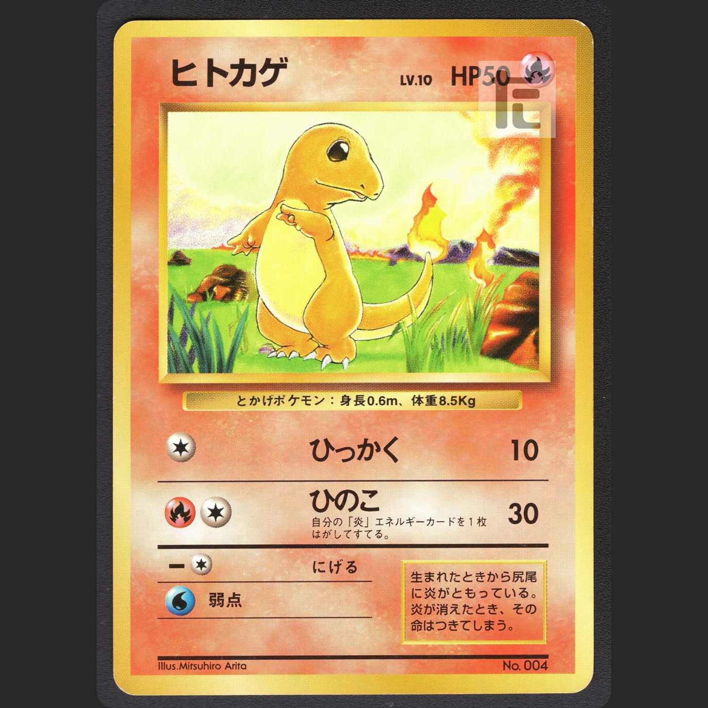Charmander LV.10 unmarked [Plaid] old back/managed by MP0689