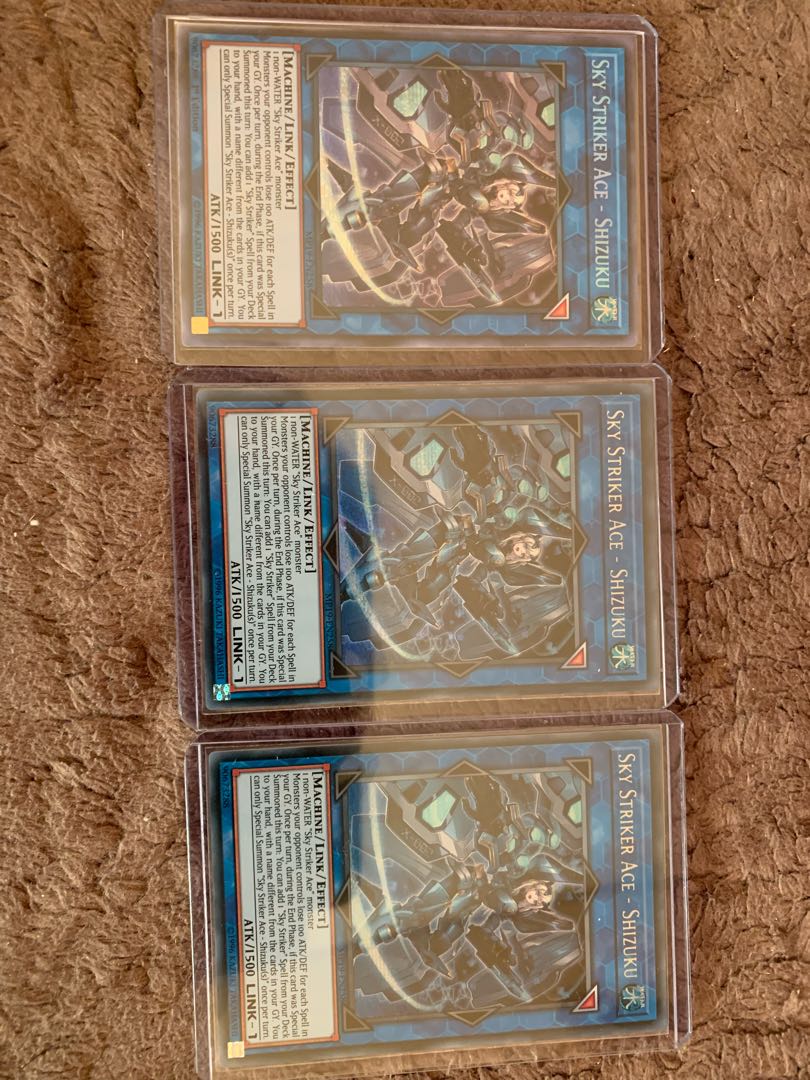 Sentouhime Shizuku English Secret 3-Card Set