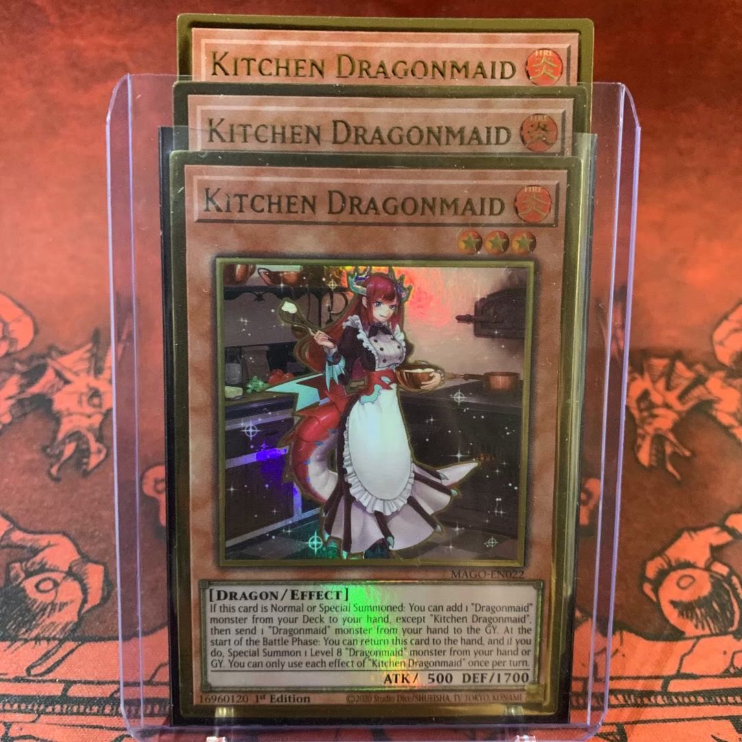 Yu-Gi-Oh [English Version] Kitchen Dragonmaid Pre-Gol Set of 3 3枚