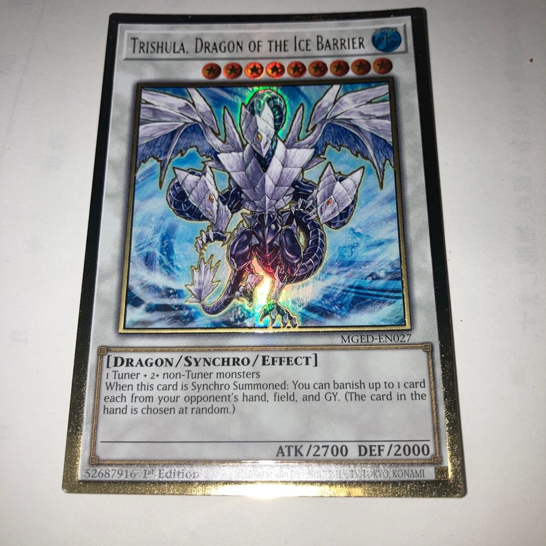 Ice Barrier's Dragon Trishula Pregol 1st English with extras
