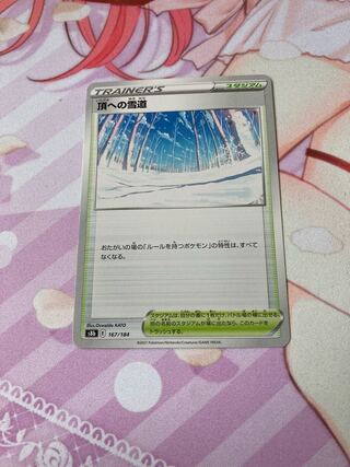 Snowy road to the top