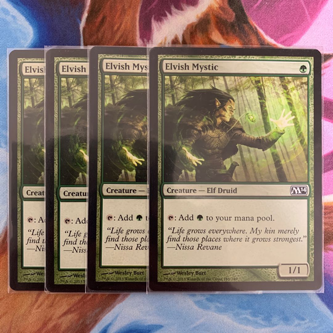 Elvish Mystic English 4 copies