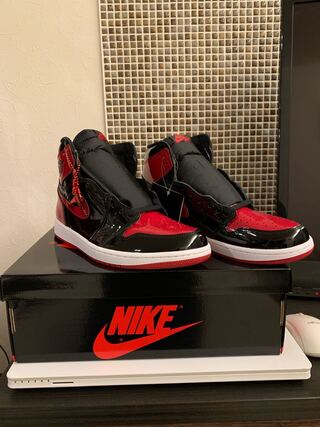 Nike Air Jordan 1 High OG Patent Bred 28cm