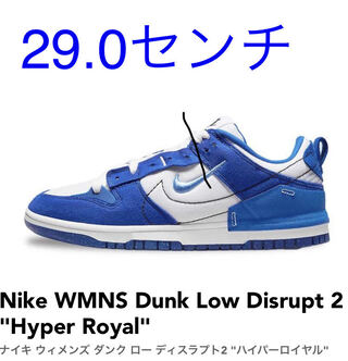 Nike Dunk Low Disrupt 2 Hyper Royal Not worn 29cm