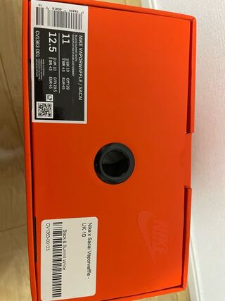 nike sacai vaporwaffle black white 29cm