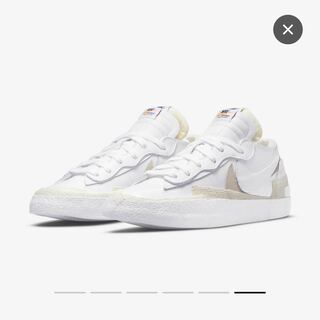 nike blazer low / sacai white/sail 26cm