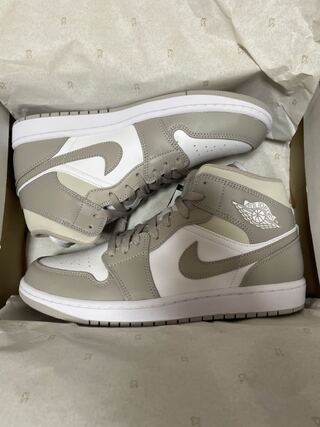 NIKE AIR JORDAN 1 MID LINEN 27.5cm