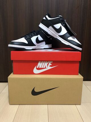 NIKE DUNK LOW RETRO WHITE/BLACK 28cm 28cm